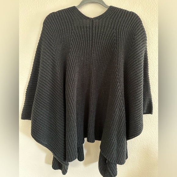 ANTHROPOLOGIE AKEMI + KIN Knit Open Cardigan Sweater Kimono Wrap Black One Size - Picture 4 of 4